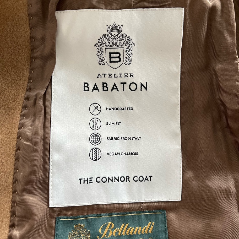 New 2XS Aritzia Babaton The Connor Wool Tailored Winter Coat Long Winter Elegant - Picture 13 of 16